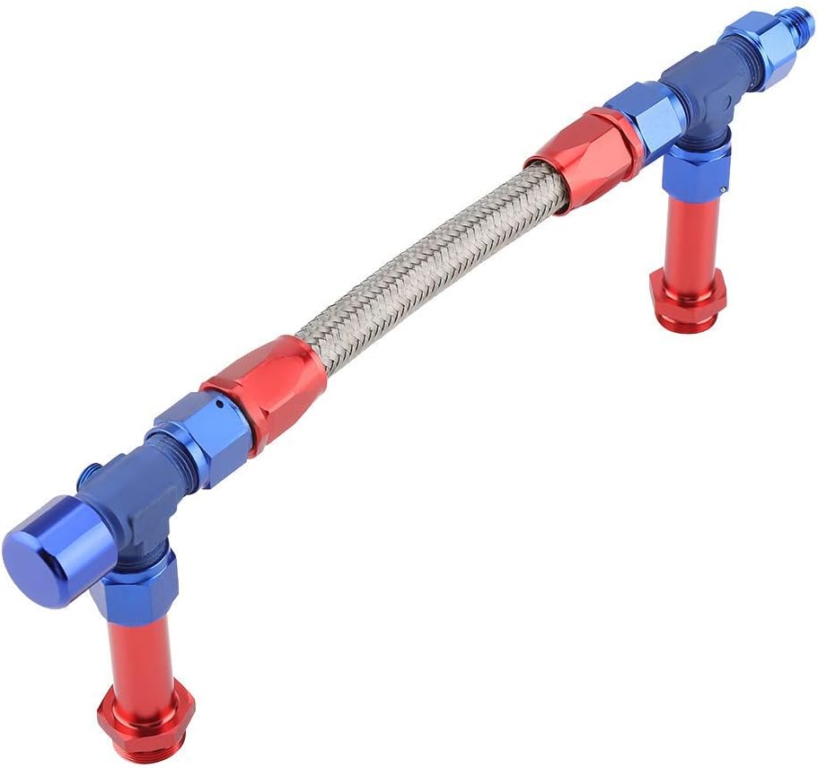 AN8 Braided Dual Feed Fuel Line Kit Pack of 2 X73322