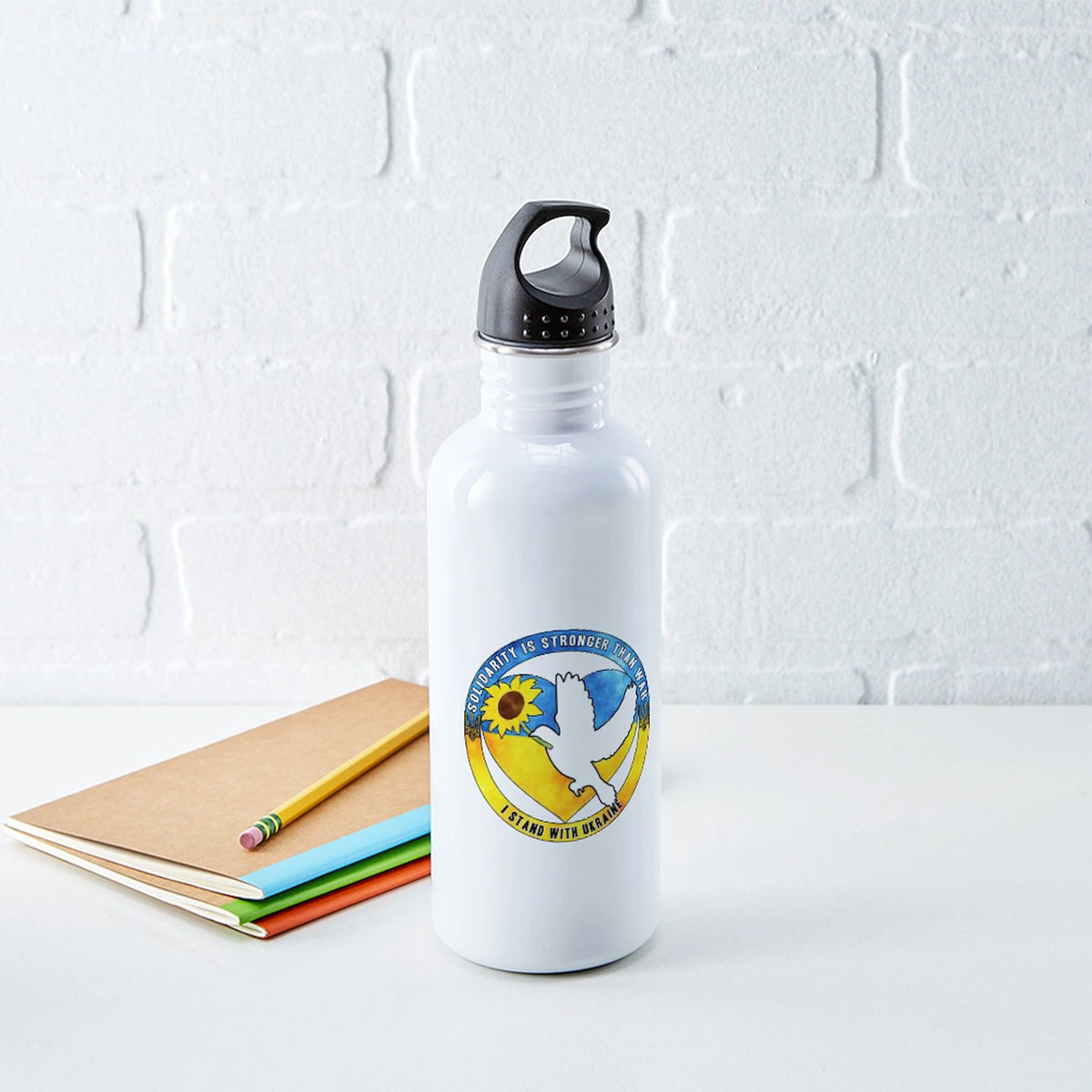 Stainless Steel Water Bottle, 1.0L F446547
