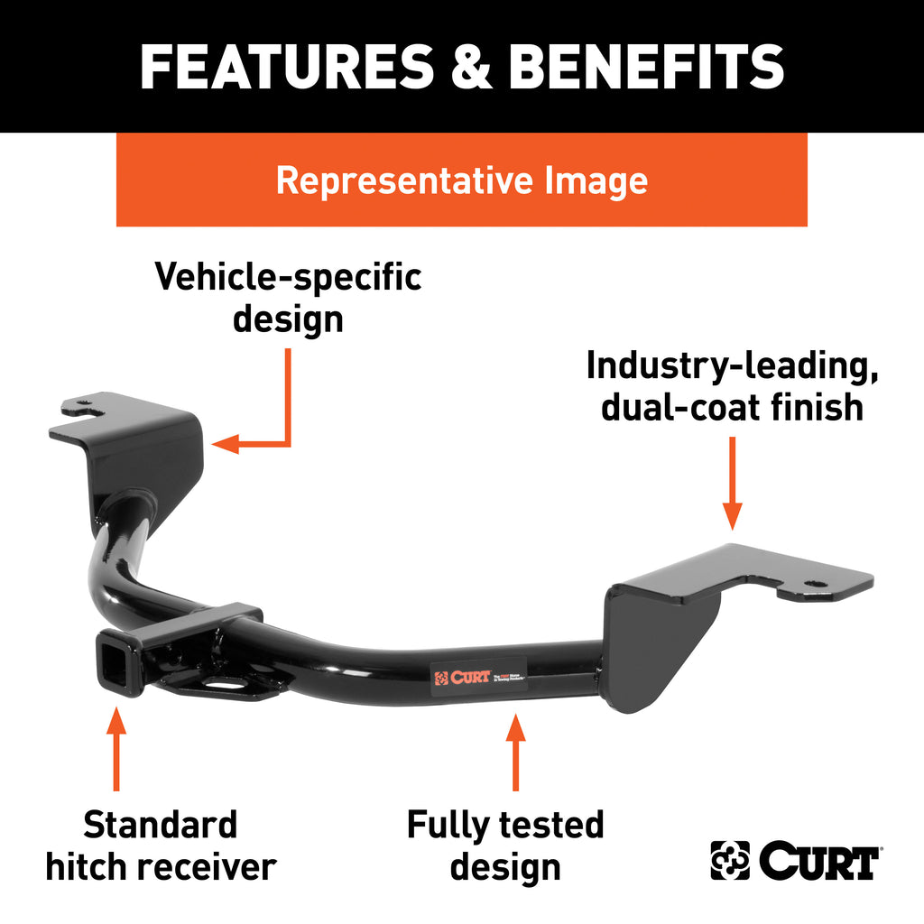 Class 1 Hitch with Ball Mount and Installation Hardware U8581