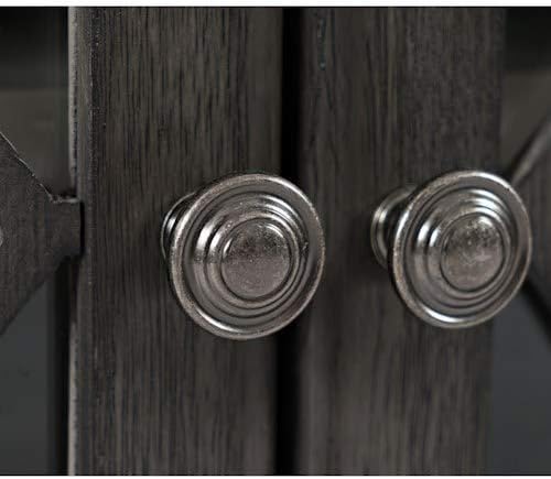 Grey Six Door Accent Cabinet J1012