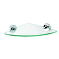Clear Glass Corner Shelf Chrome U608304