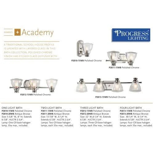 Polished Chrome Bath Vanity Light F335637