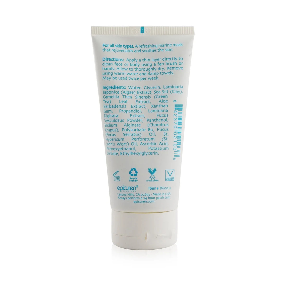 Green Tea & Seaweed Soothing Mask 2.5 oz X844