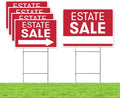 Yard Sign 5 Pack Doublesided with Heavy Duty H Wire Stakes H36932