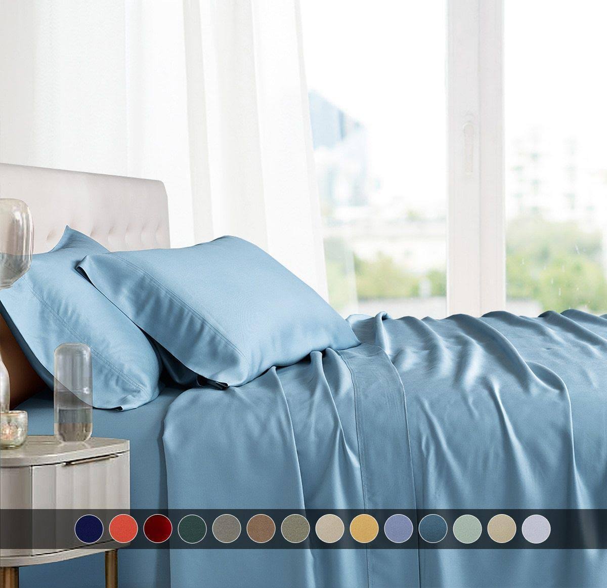 Royal Blue Bamboo Sheets Set C3018