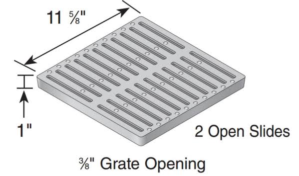 12x22 Square Catch Basin Grate Cast Iron C757