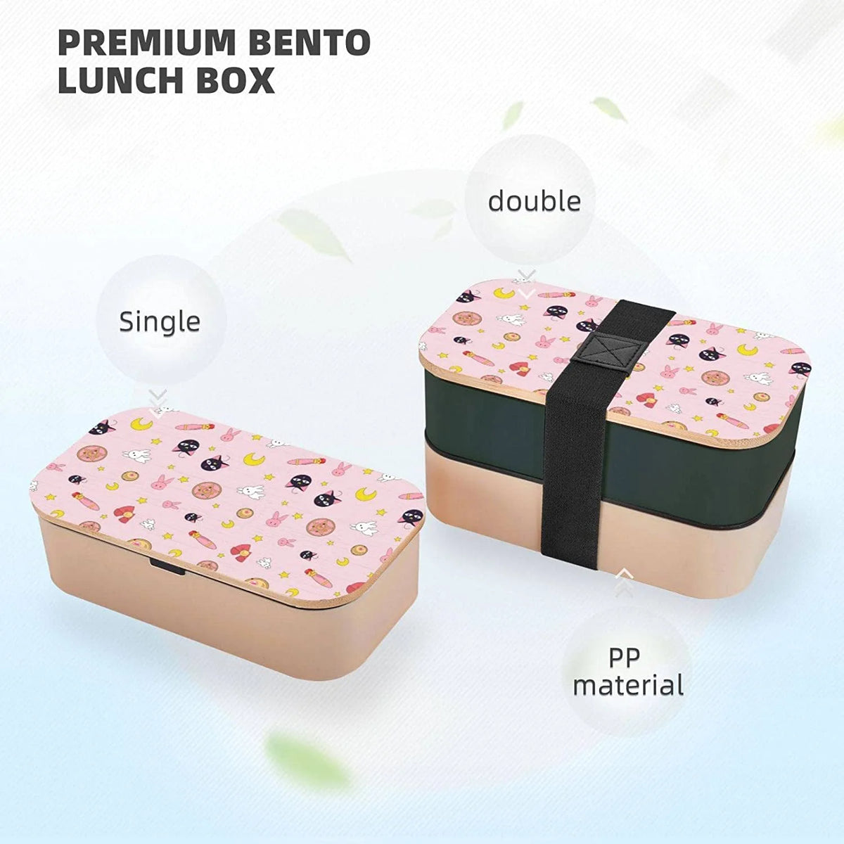 2 Tier Stackable Leakproof Bento Box Lunch Containers R4881