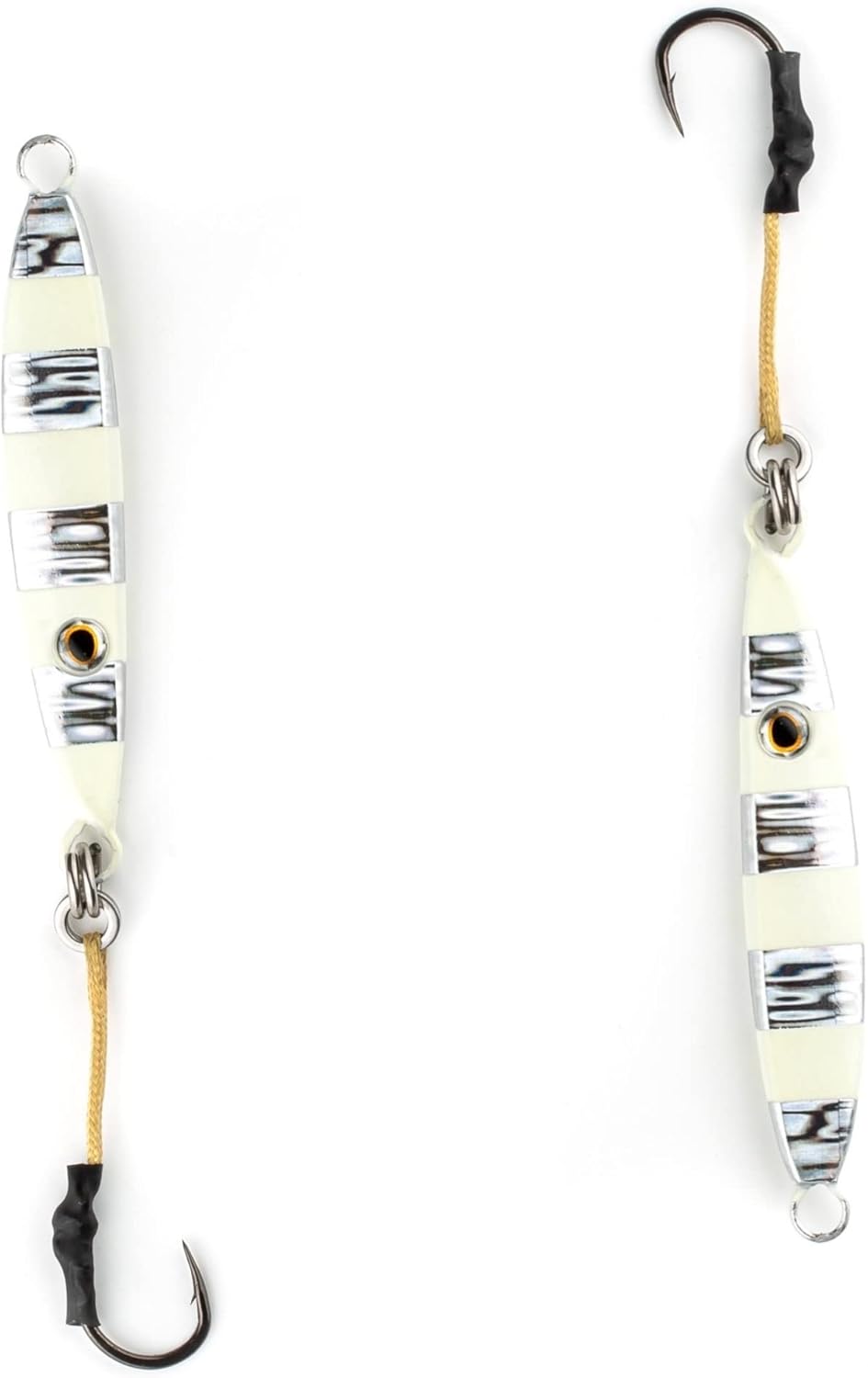 Flat Side Ocean Jigs Fast Vertical Iron Lures with Hooks and Rings B390892