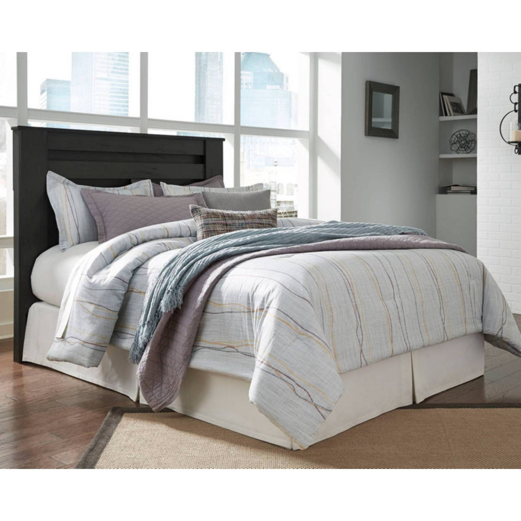 King Panel Headboard Black O411