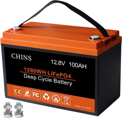 12V 100AH LiFePO4 Lithium Battery with Built-in BMS E481