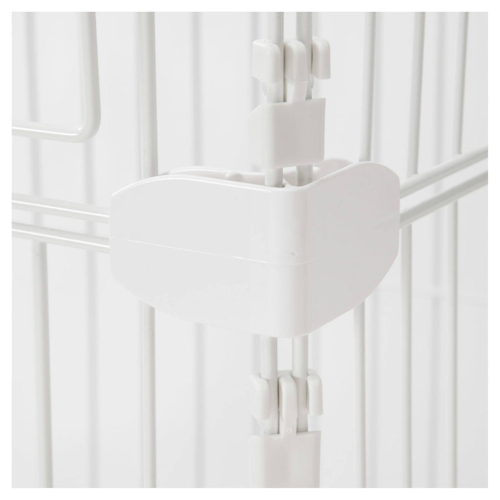 White 2-Tier Wire Cat Cage C426524