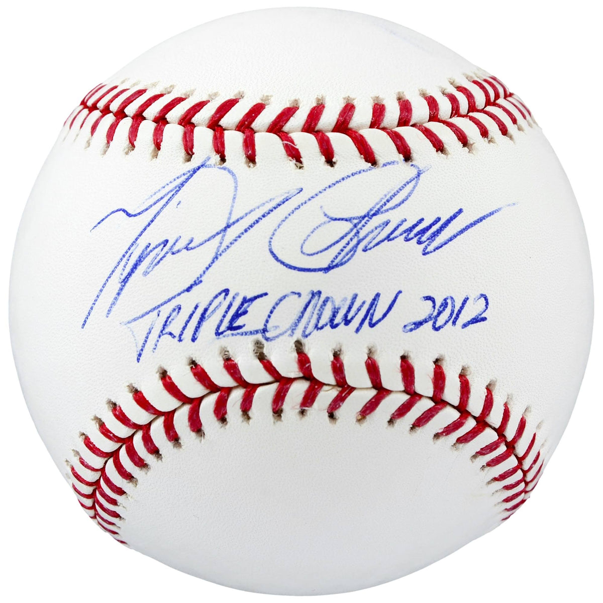 Autographed Miguel Cabrera Baseball with Triple Crown Inscription X26401