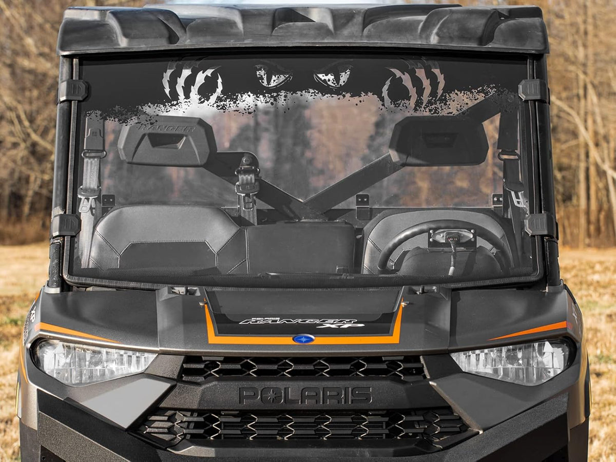 Clear Scratch Resistant Full Windshield for Polaris Ranger XP 1000 / Crew J5540