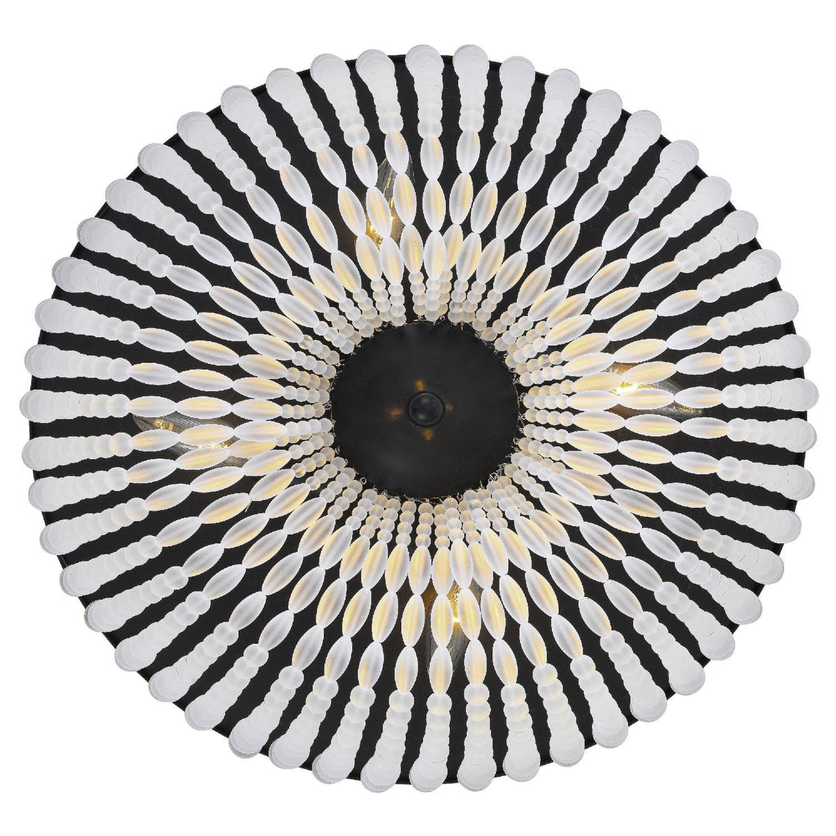 Matte Black 4 Light Ceiling Mount V4147