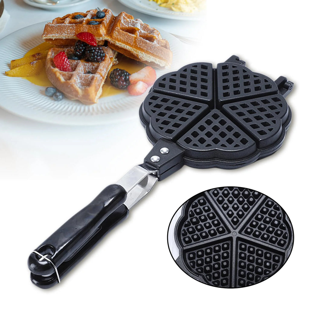 6 Waffle Maker Pan Portable Bakeware L4684