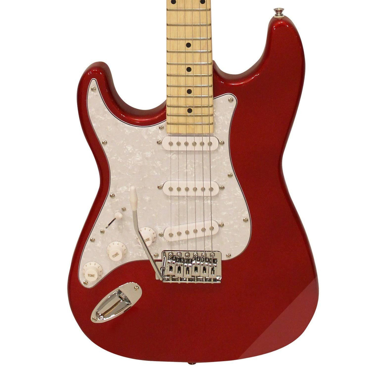 Left-Handed Red Pearl Electric Guitar T9115