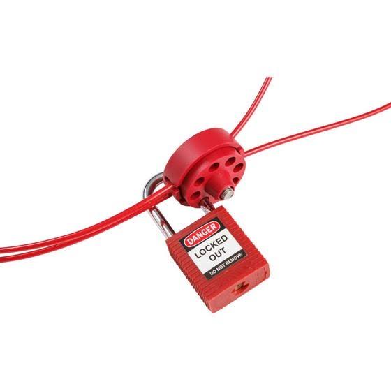 Red Pro-Lock Lockout Cable, 50m B31535