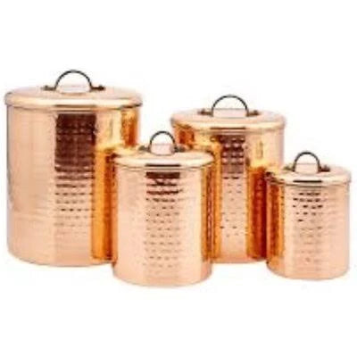 4 Piece Stainless Steel Kitchen Canister Set W2642