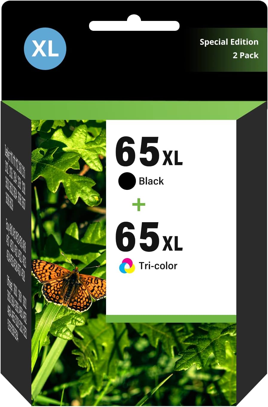 Ink Cartridges Compatible for HP 65XL, Black and Color, Pack of 2 Y828334