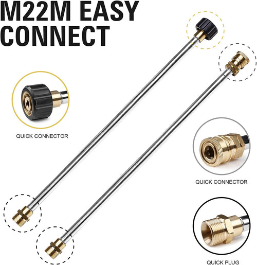 14'' Pressure Washer Surface Cleaner with Castors Power Washer Accessory Floor Attachment E4661