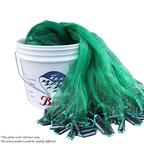 12 Green Minnow Cast Nets G8618