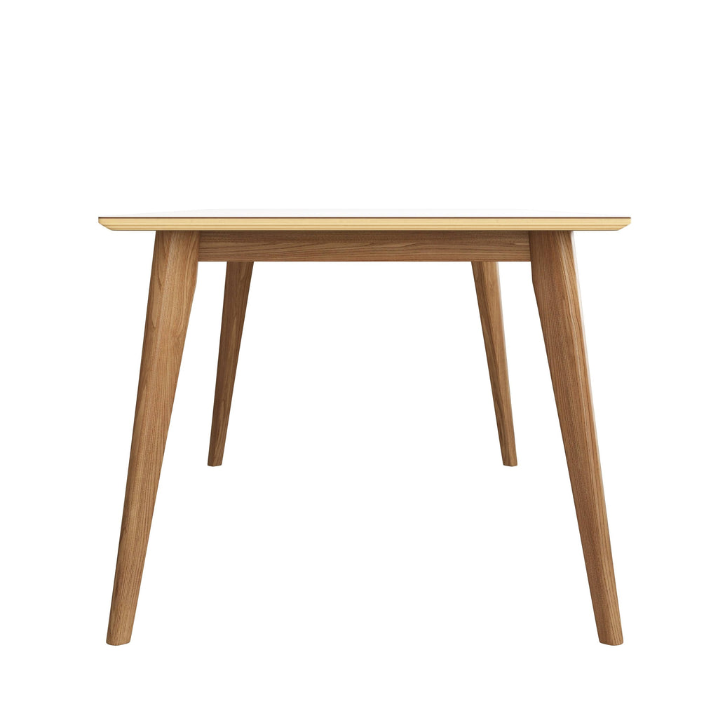 White/Natural Rectangular Dining Table U50615
