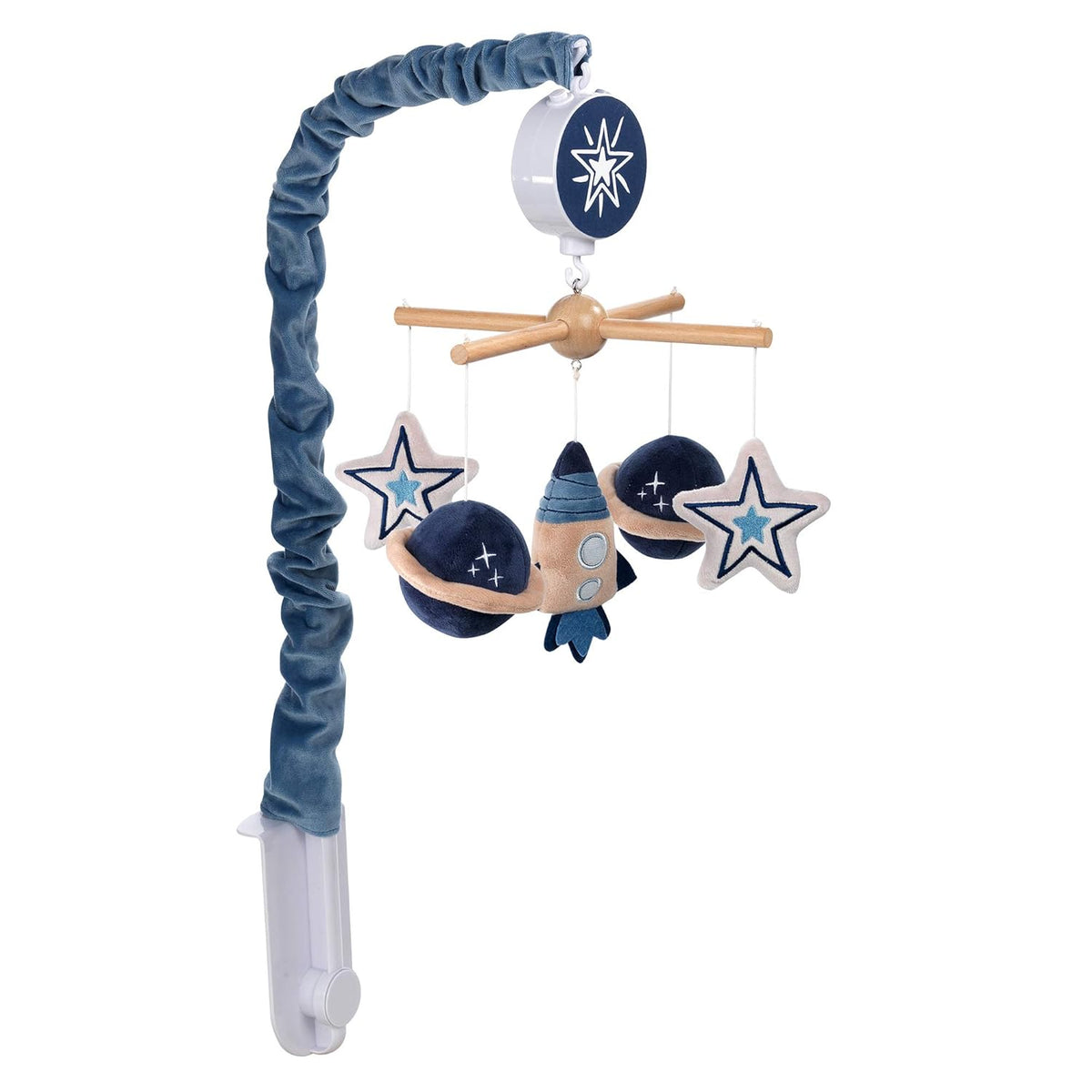Blue Musical Baby Crib Mobile Soother Toy E550222