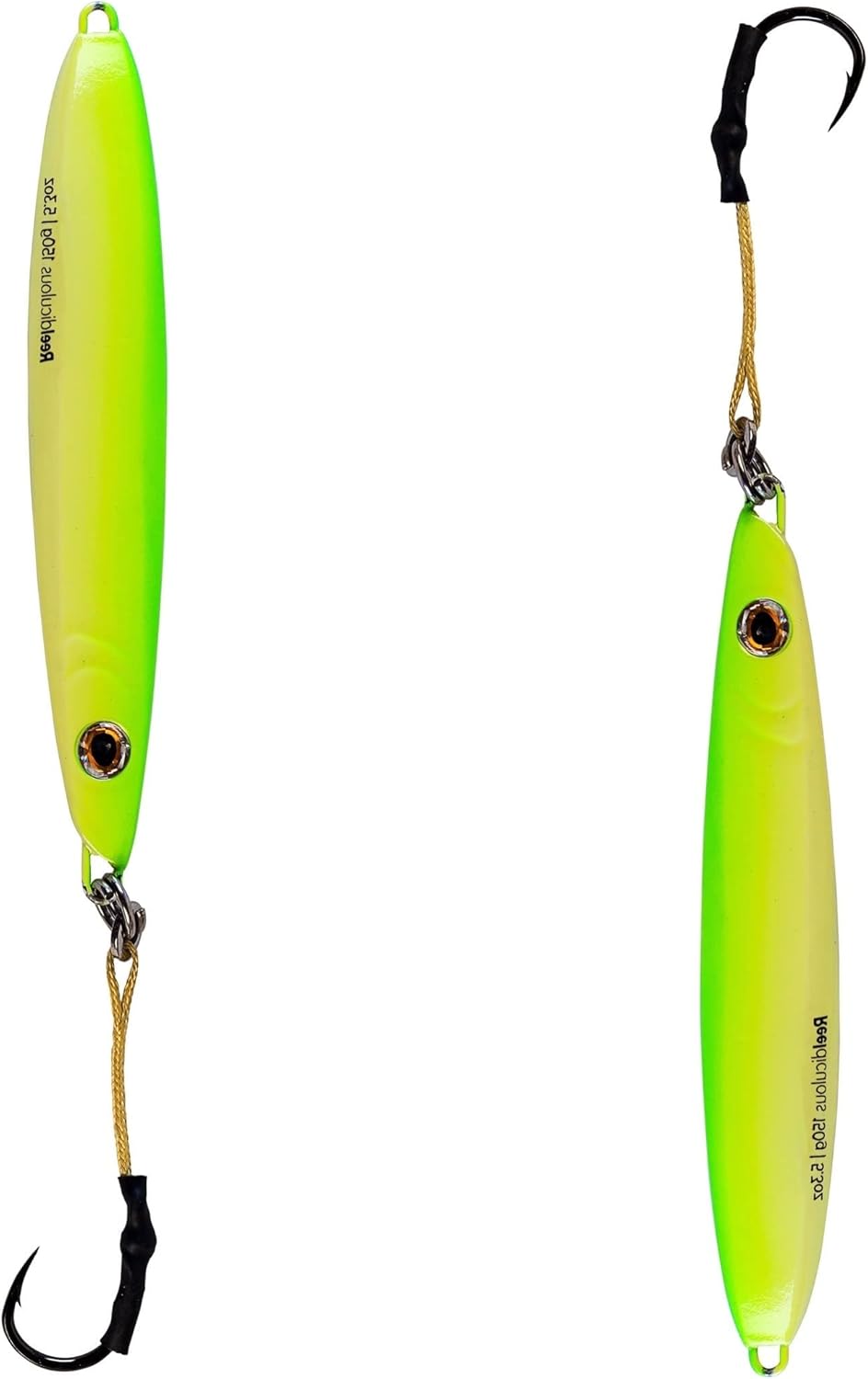 Flat Side Ocean Jigs Fast Vertical Iron Lures with Hooks and Rings B390892