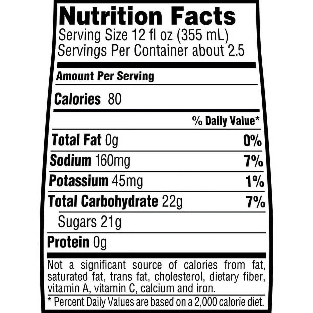 Cool Blue Sports Drink, 28 Fl Oz Bottle, Quantity of 6 I449045