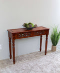 Carved Two Drawer Table L50250