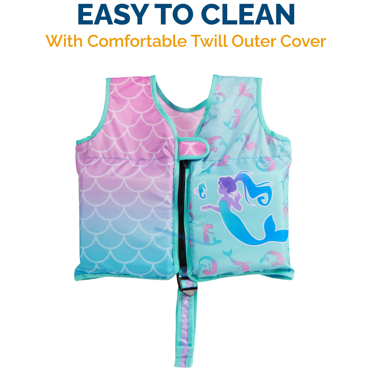 Mermaid Swim Vest Life Jacket for Kids H2871