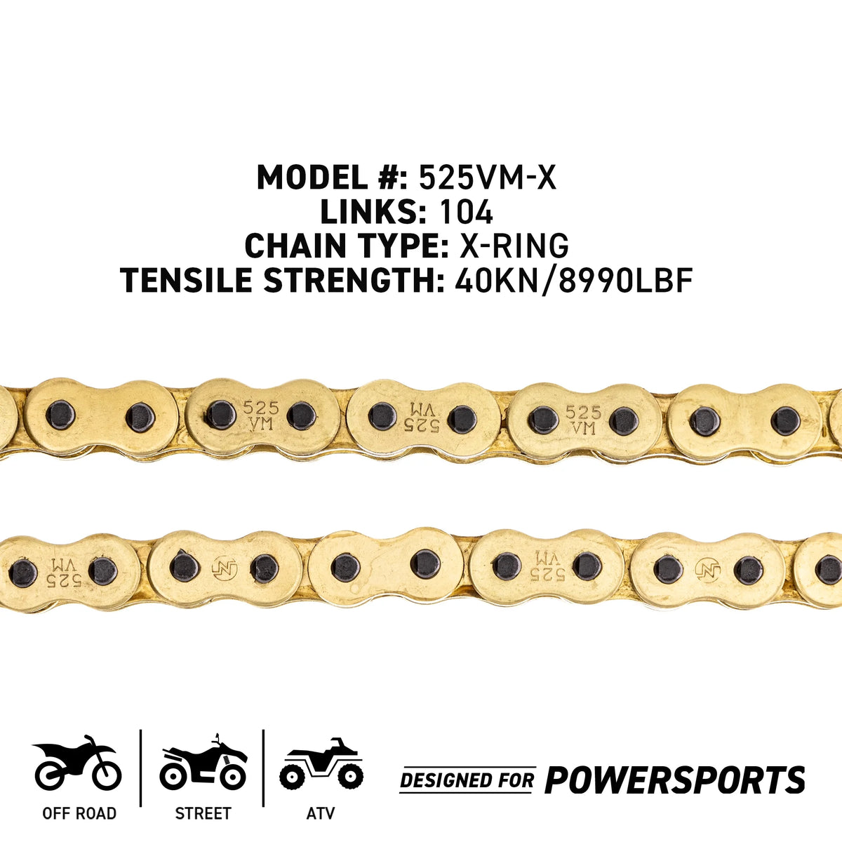 Sprocket Chain Set 18/43T 525 X-Ring Motorcycle G504
