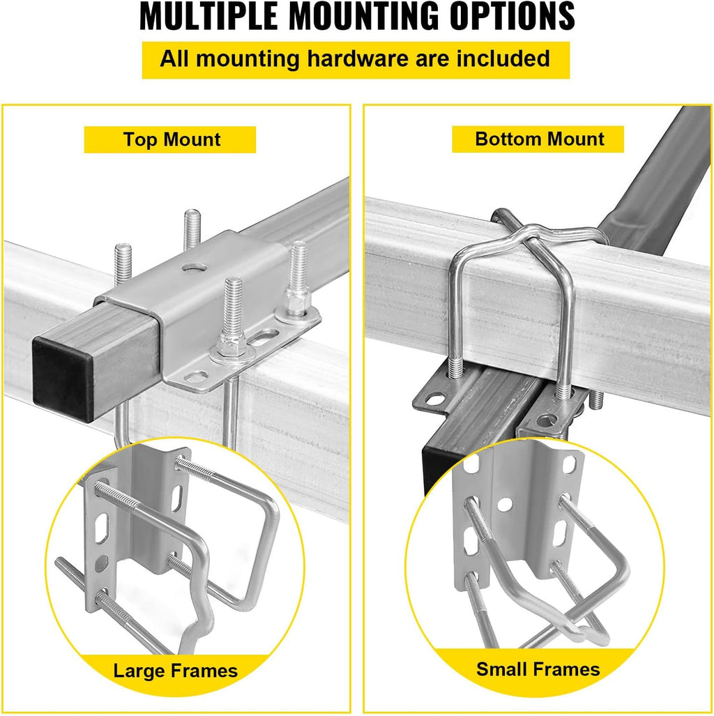 Boat Trailer Guide-on, 60", 2PCS Galvanized Steel with LED-Lighted PVC Tube Covers P270