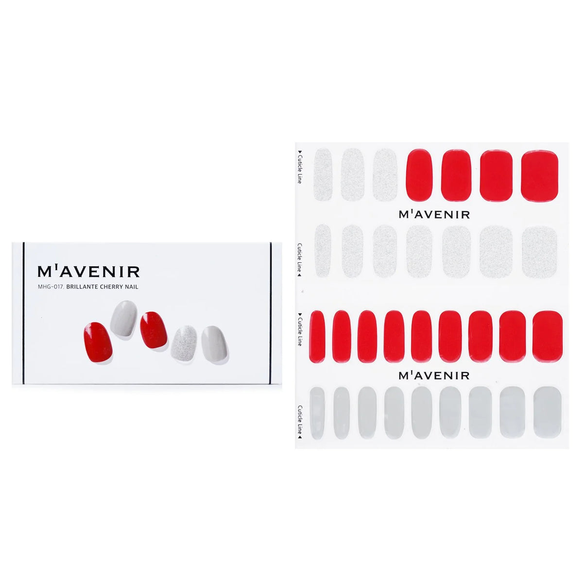Red Brillante Cherry Nail Sticker 32pcs E3431