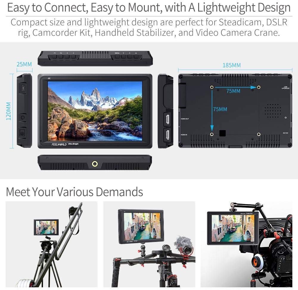 7 Inch 2200nit Ultra Bright DSLR Camera Field Monitor S214400