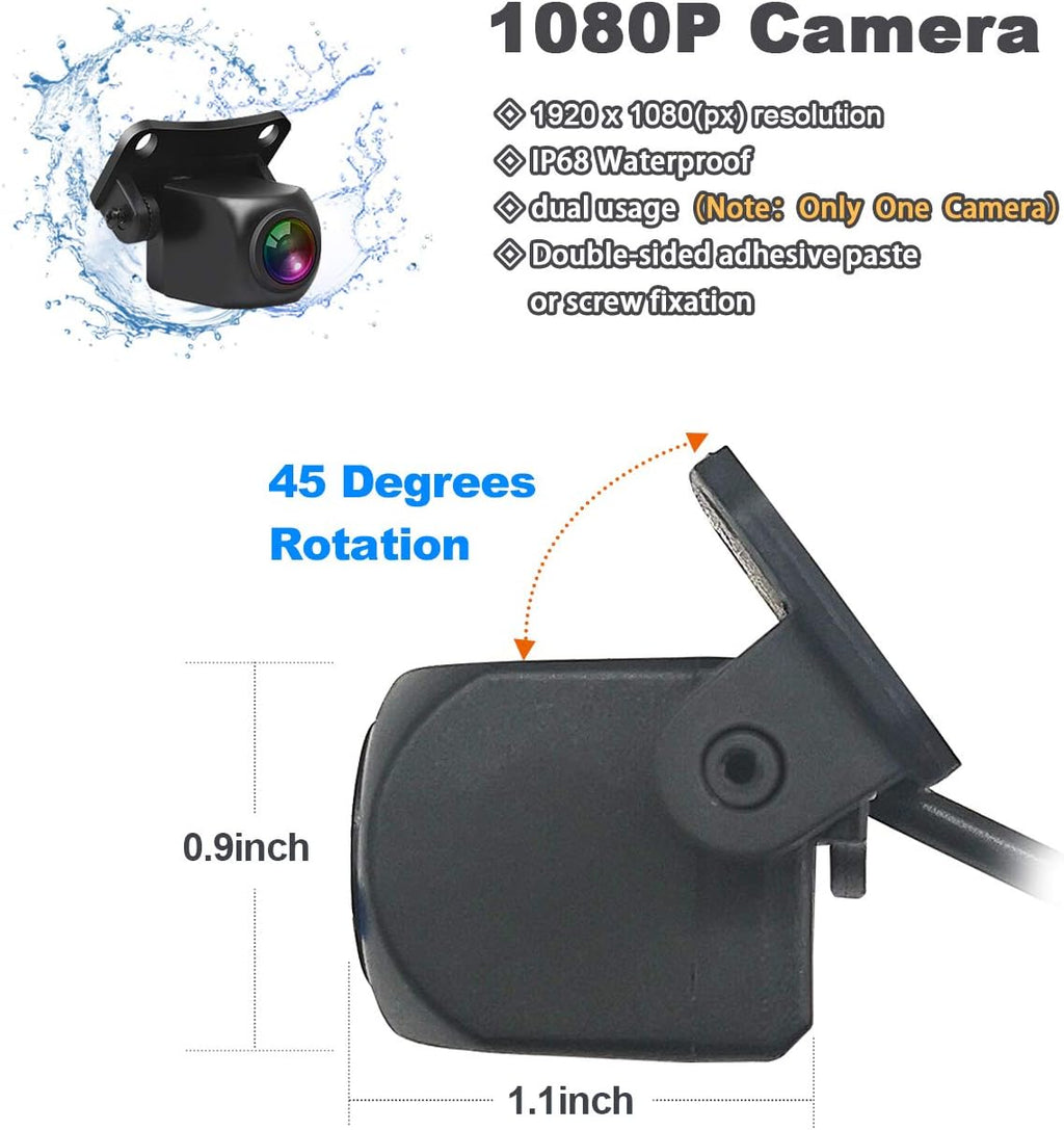 7 inch HD Backup Camera and Monitor Kit with 49ft Wired Rear Camera O45574