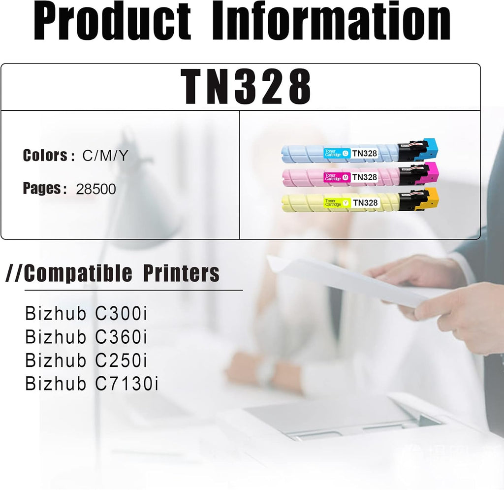 Toner Cartridge 3-Pack for Bizhub C300i C360i C250i C7130i O72794