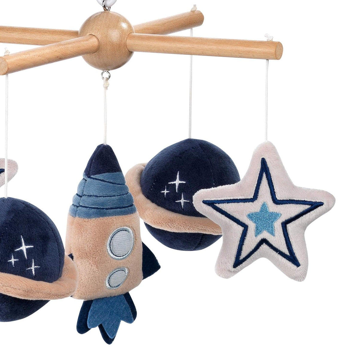 Blue Musical Baby Crib Mobile Soother Toy E550222