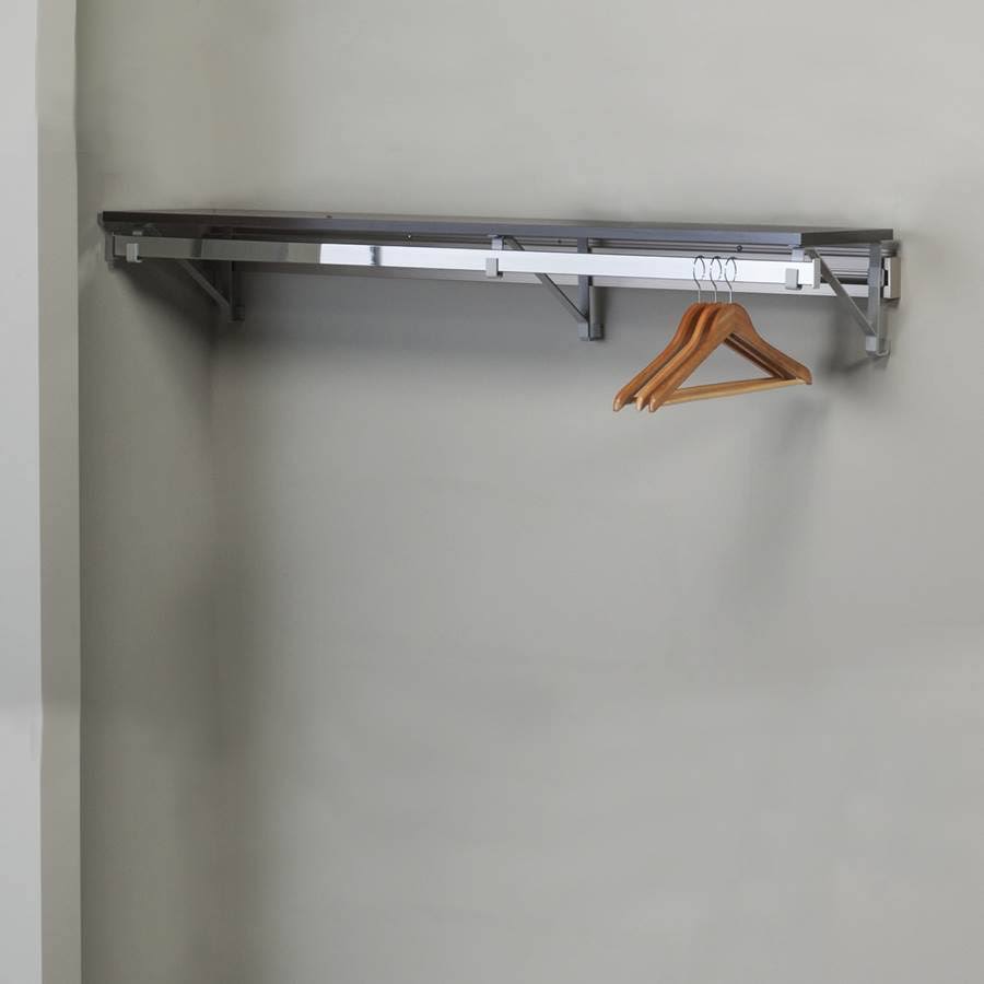 Heavy Duty Closet System in Espresso and Silver U622487