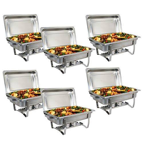 Stainless Steel Chafing Dish 8 Quart Buffet Warmer Tray Kit X65739