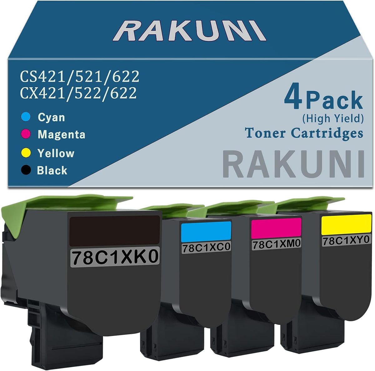 Compatible Toner Cartridge 4-Pack T9581