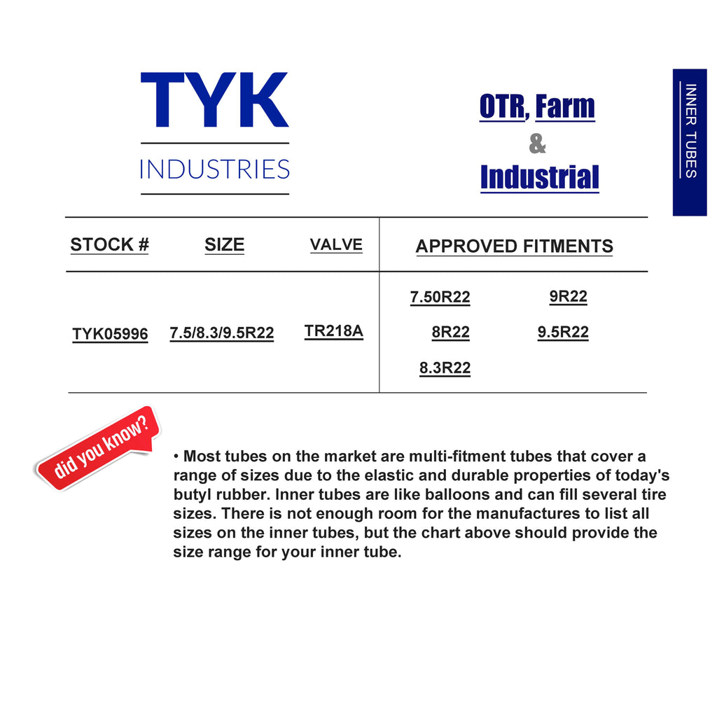 Tractor Tire Inner Tube TR218A P5815