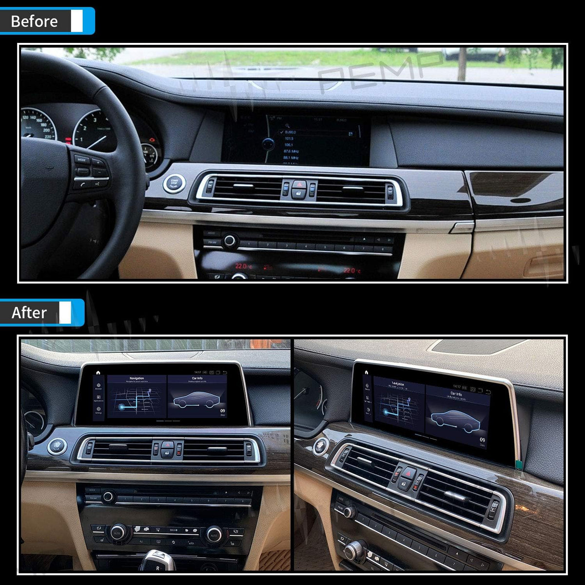 10.25" 1920x720 Android 10 Screen Carplay Multimedia Player S63481