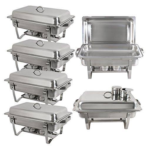 Stainless Steel Chafing Dish 8 Quart Buffet Warmer Tray Kit X65739