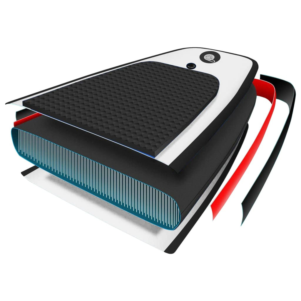 Inflatable Paddleboard Set Black and White Y701