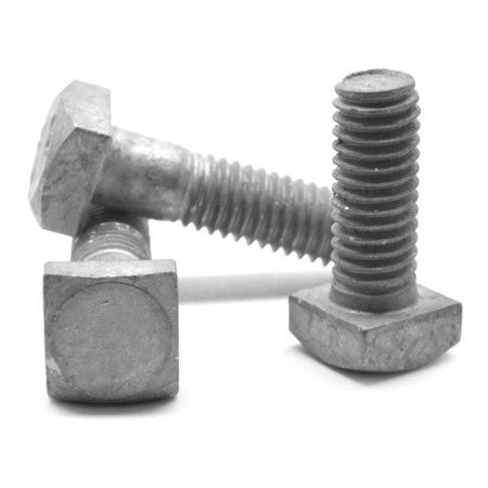 1/2 inch-13 x 1 3/4 inch A307 Grade A Square Head Machine Bolt Low Carbon Steel Hot Dip Galvanized Pk 50 M231
