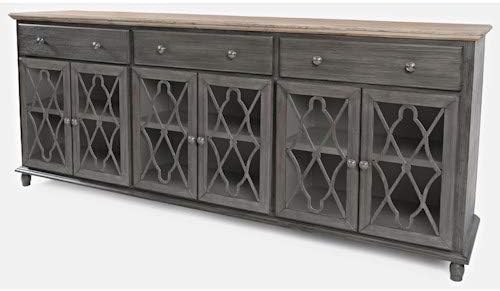 Grey Six Door Accent Cabinet J1012