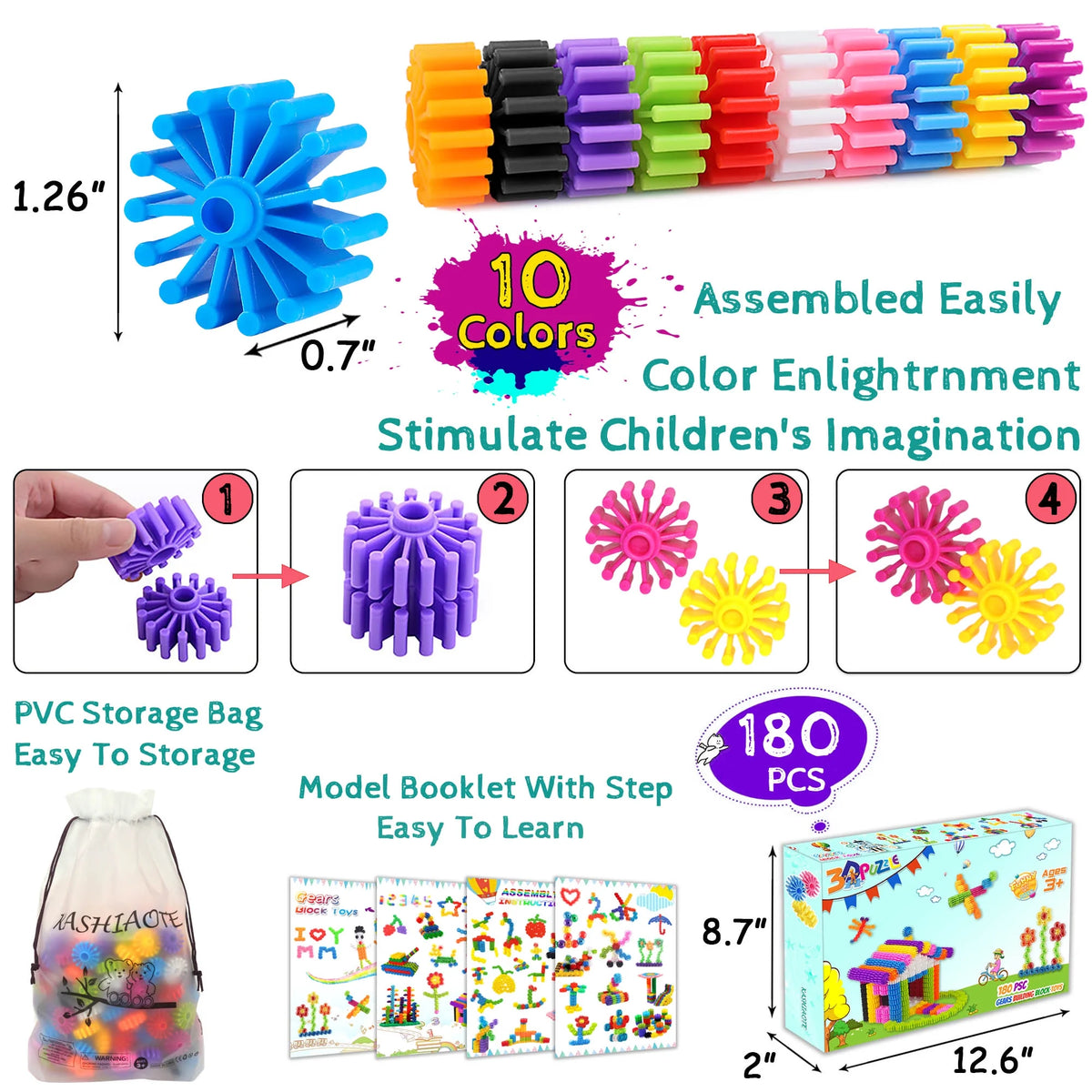 180 Pcs STEM Building Toy M9549