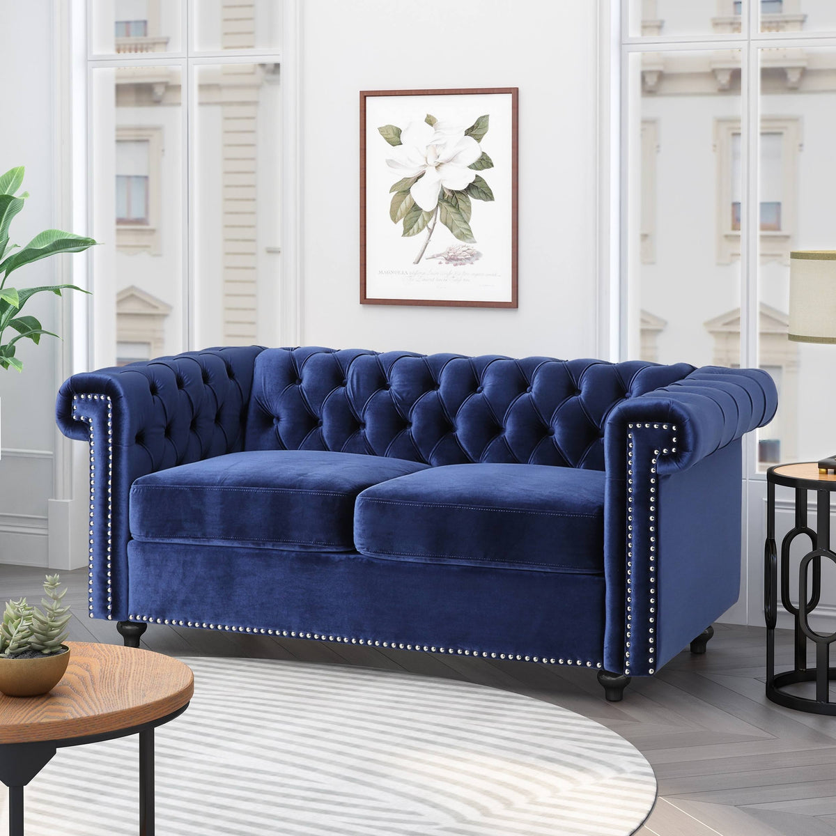 Midnight Blue Love Seats T4755