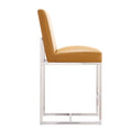 Camel Polished Leatherette Counter Stool 24" X10466